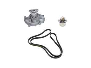 Waterpomp-, riem- en thermostaatset voor Porsche 957 Cayenne S / GTS / Turbo - 94810603301, 94810612500, 94810612501, 7PP903137, 95510225100